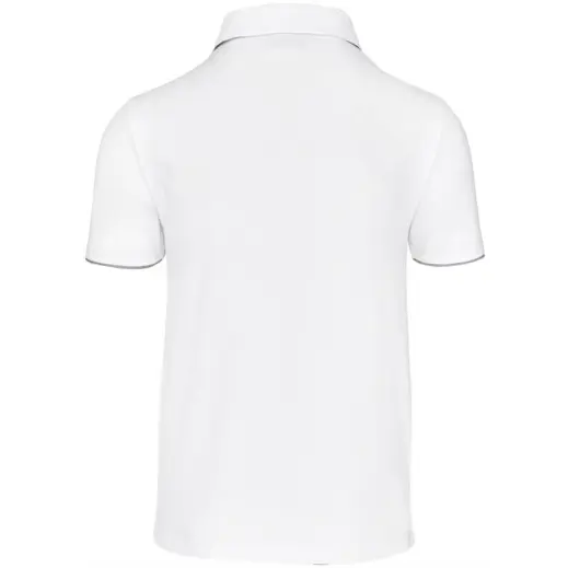 Mens Delta Golf Shirt White Back